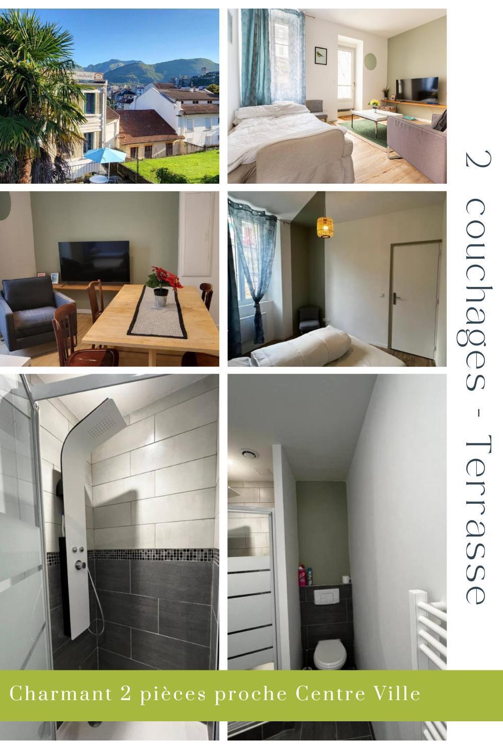 Charmant 2 Pieces Avec Terrasse Proche Centre Ville - Parking Gratuit A Proximite ลูร์ด ภายนอก รูปภาพ